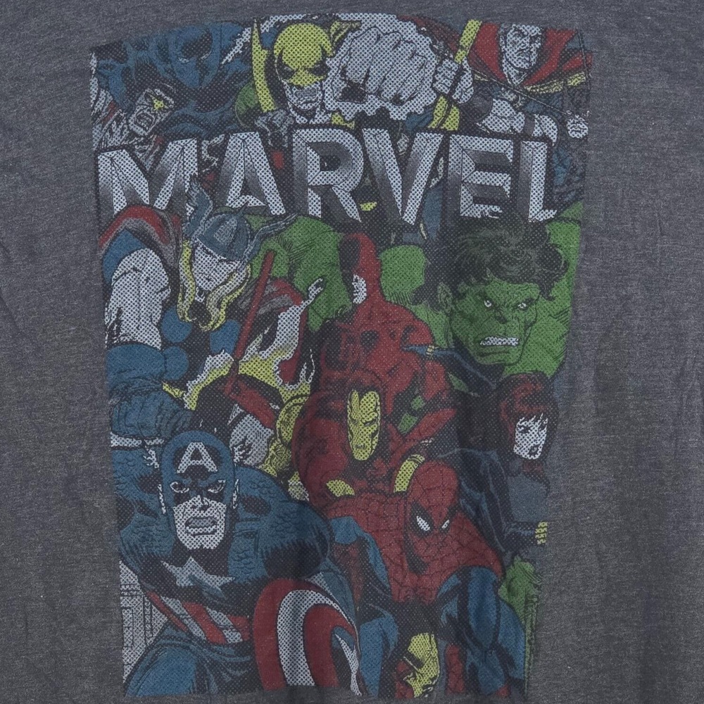 Marvel‎ Superheroes Dot Matrix Graphic T Shirt Men XXL Nerd Retro Style Geek MCU